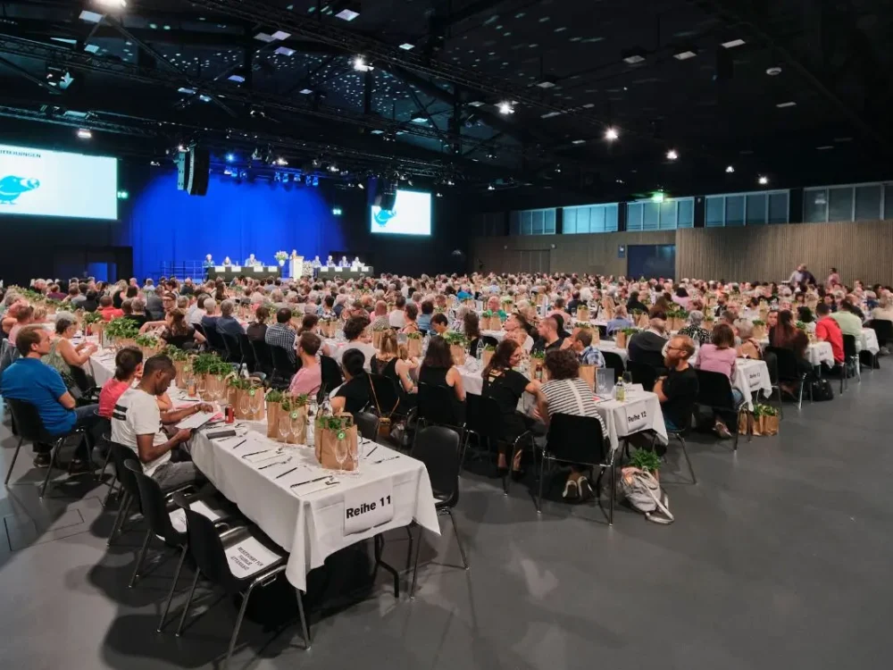 Generalversammlung mit Bankett Bestuhlung in den Eulachhallen Winterthur