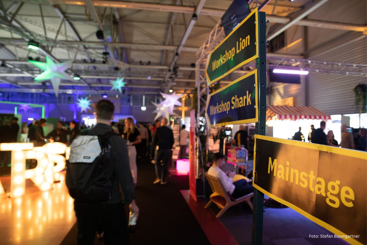 Ausstellerbereich Startup Nights Winterthur Eulachhallen