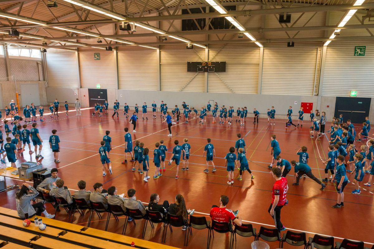 Winti Handball Camp Eulachhallen Winterthur - Training Gruppe