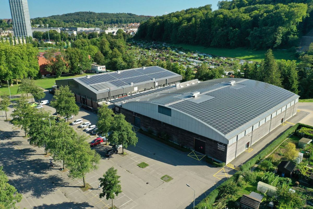 Eulachhallen Winterthur von oben