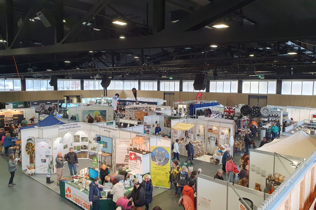 Hundefachmesse HUND - Winterthur Eulachhallen - Bild von oben